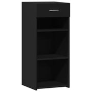Credenza | Madia | Buffet da pranzo | Armadio da pranzo Nera 40x42,5x93 in Legno Multistrato