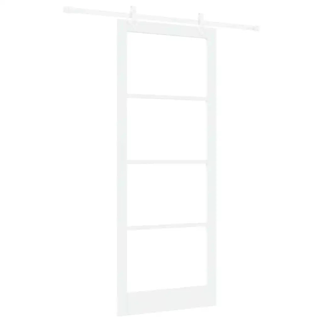 Porta Scorrevole Bianco 93 x 232 cm Legno e metallo 3332236