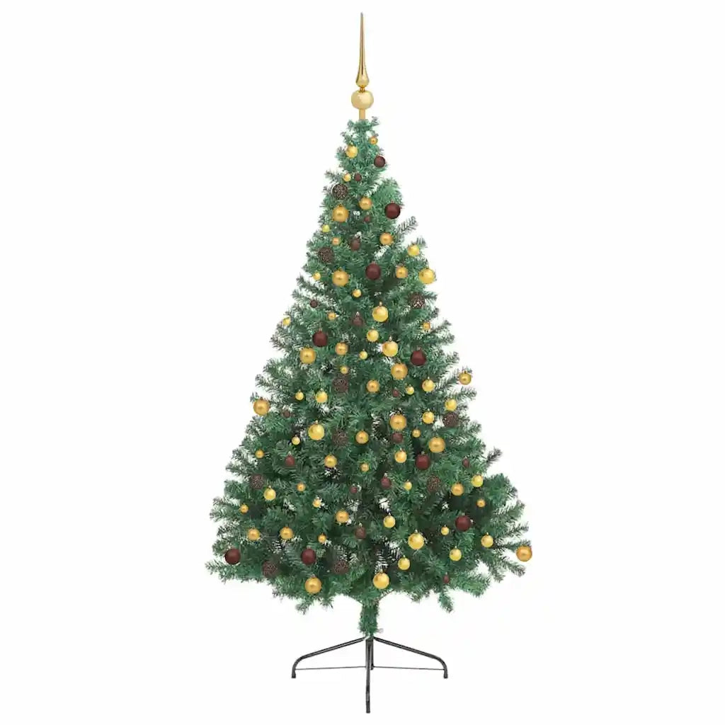 Albero di Natale artificiale con luci integrate Verde 180 cm 3397008