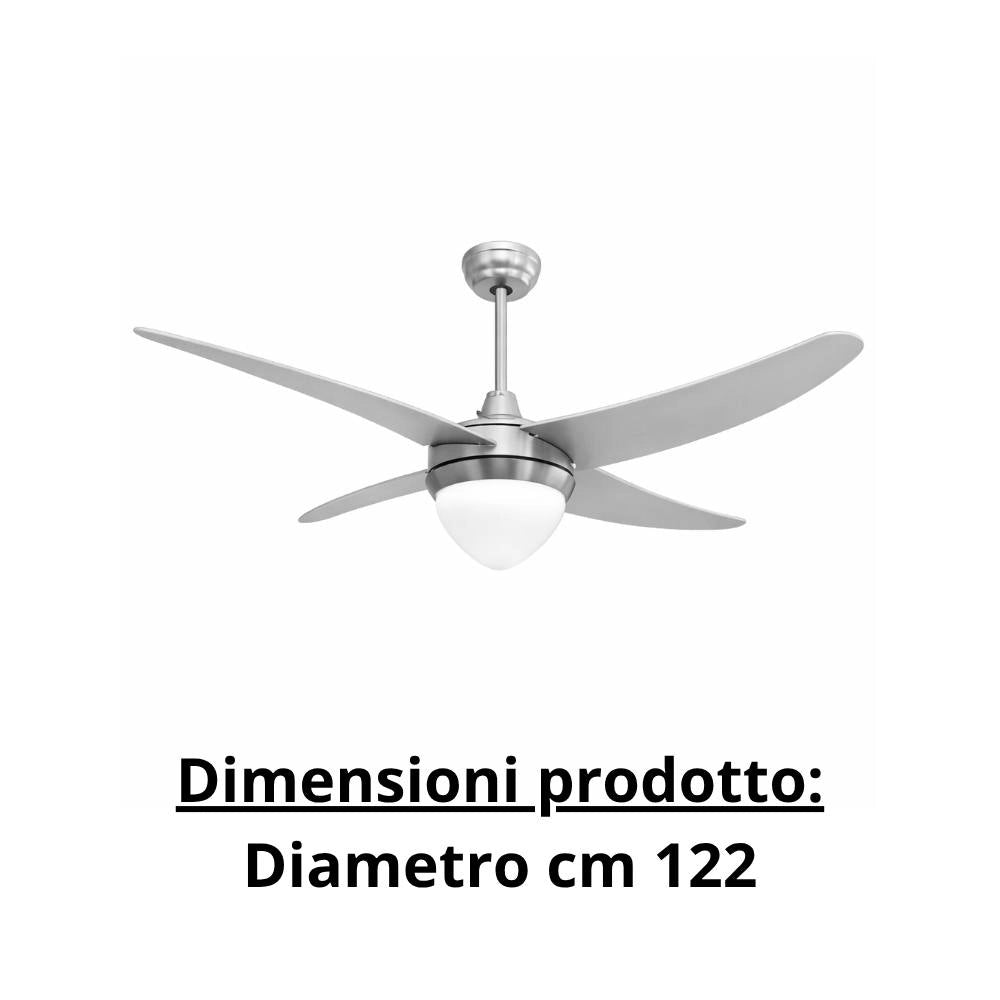 Ventilatore da soffitto decorativo zephir con telecomando