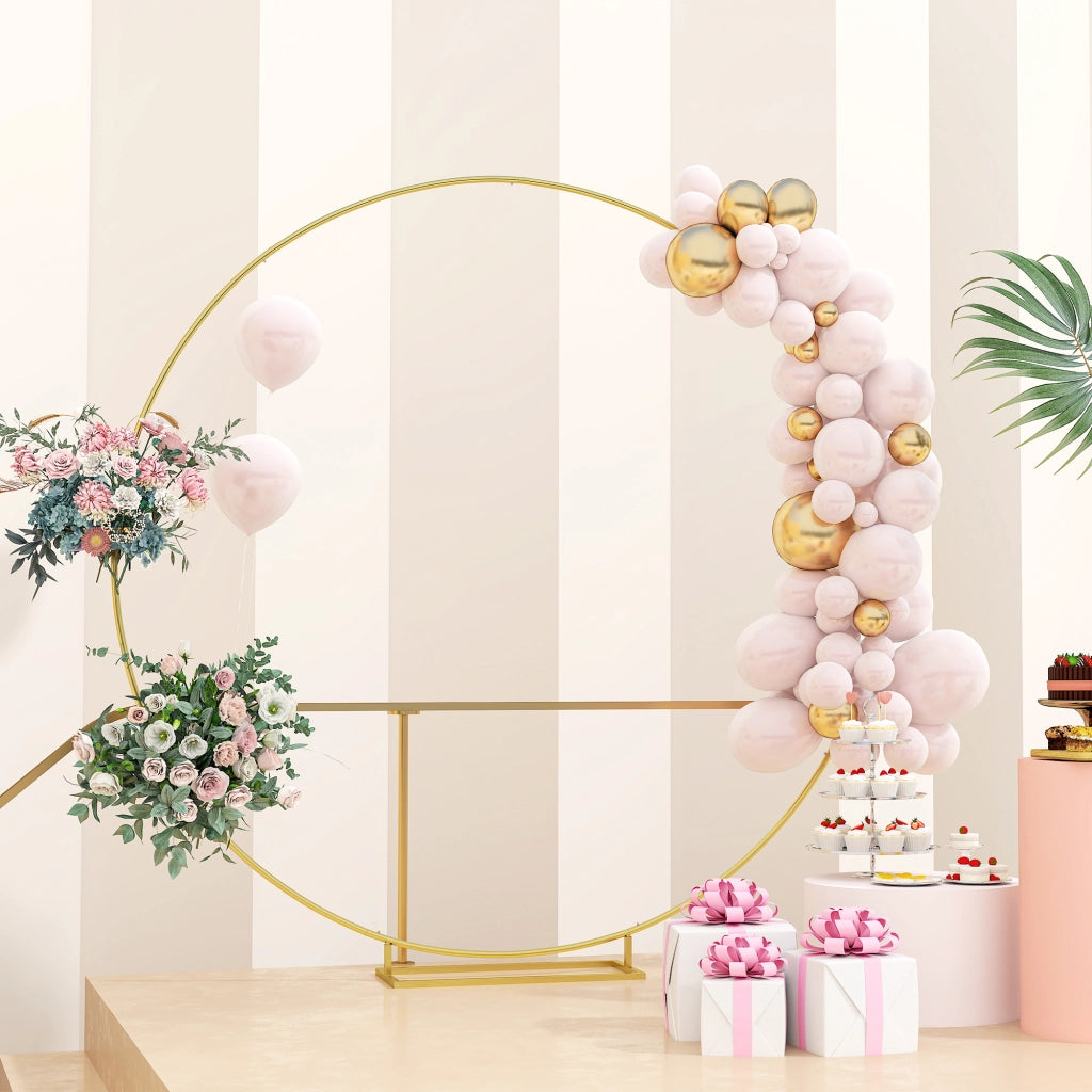 Arco da Giardino in Metallo per Rose e Matrimoni ¨C zephmum ¨C Dorato 230x28x234 cm