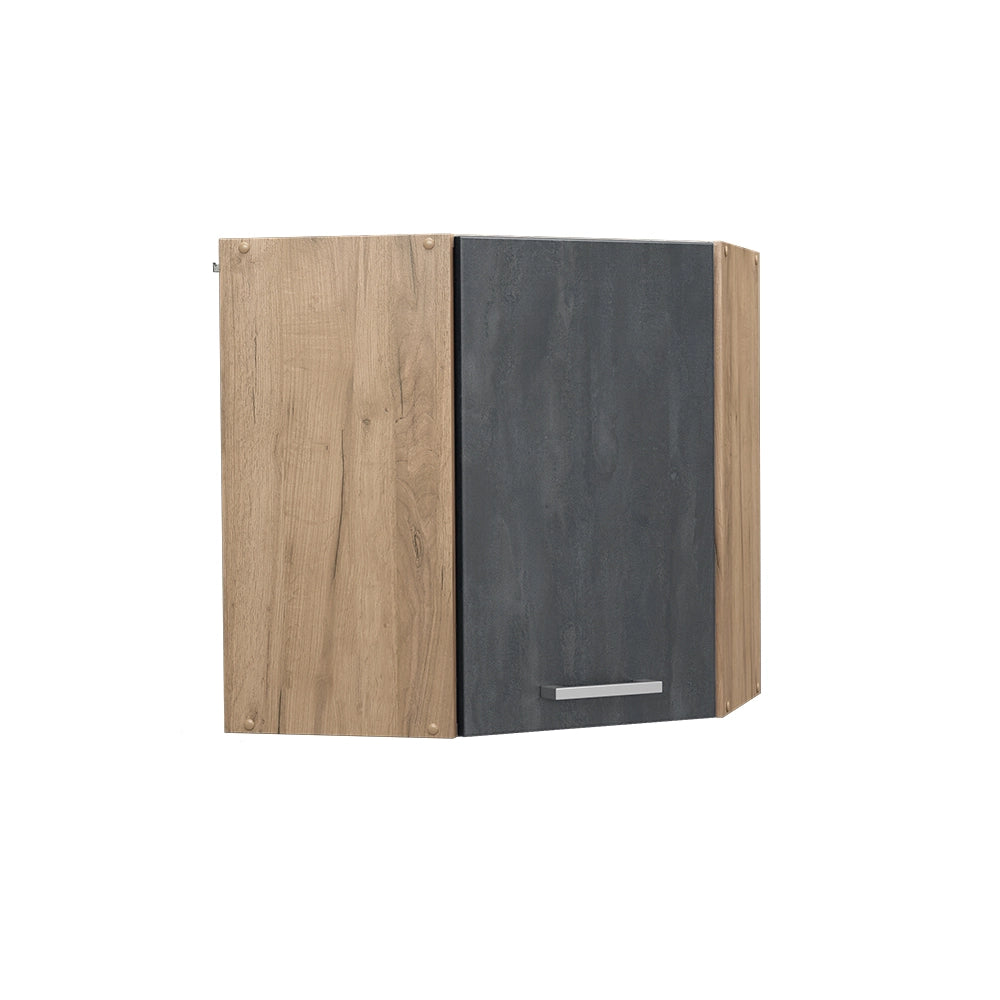 Vicco Mobile angolare da cucina Calcestruzzo nero 57 cm