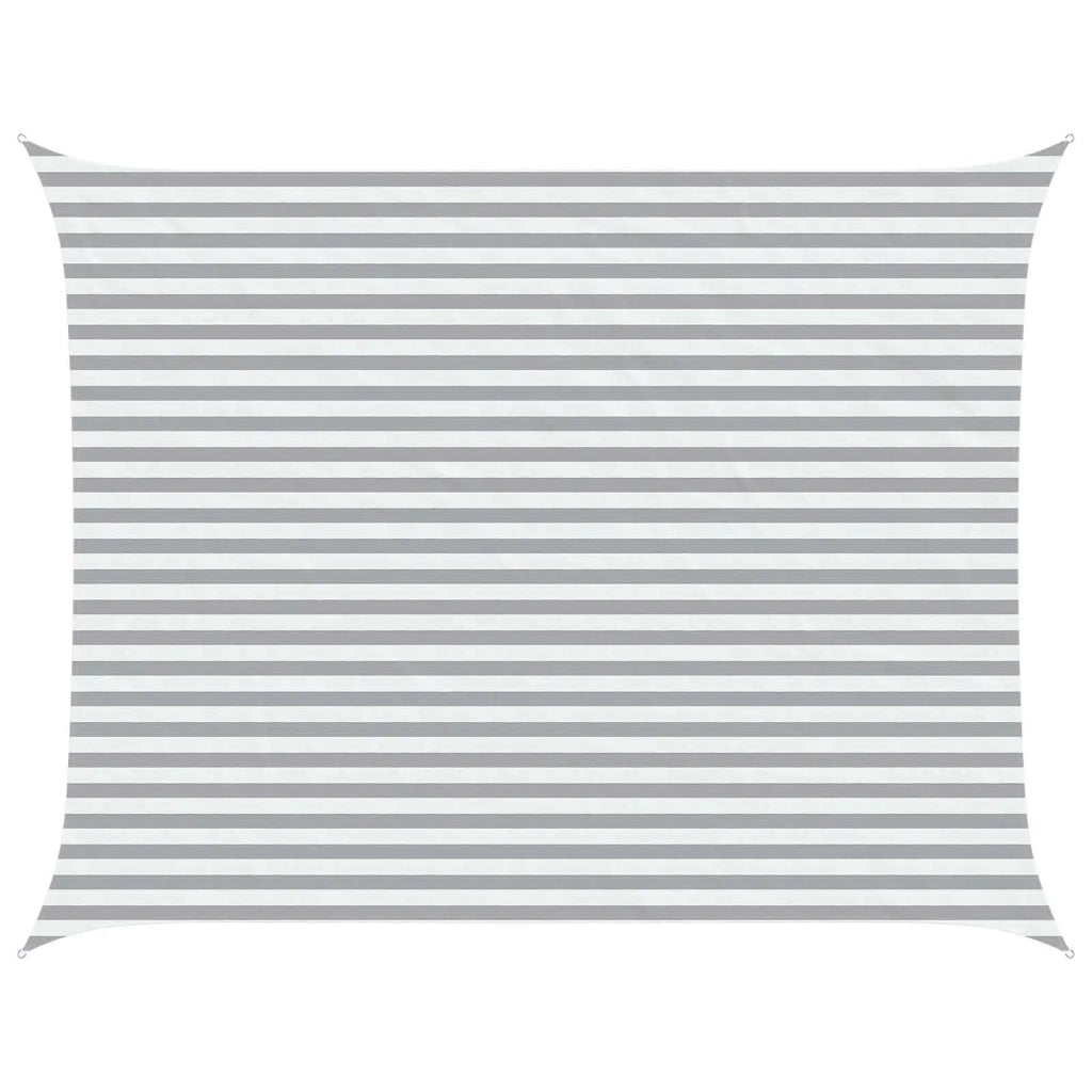Vela Parasole | Telo Ombra | Vela da ombra solare Grigio chiaro e bianco 4,5 x 3,5 m