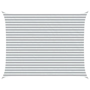 Vela Parasole | Telo Ombra | Vela da ombra solare Grigio chiaro e bianco 4,5 x 3,5 m