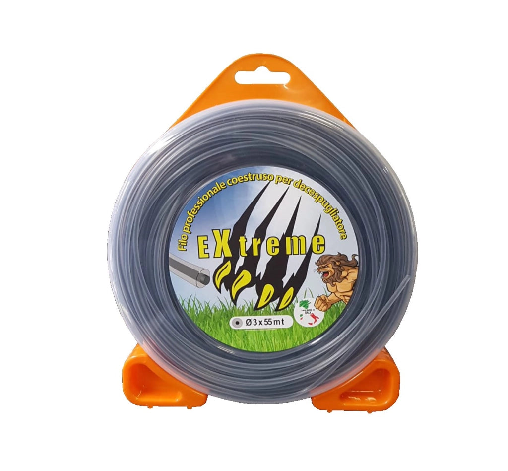 FILO PER DECESPUGLIATORE PROFESSIONALE CO-ESTRUSO QUADRO 'EXTREME' mm 3,5x30 mt - MADE IN ITALY