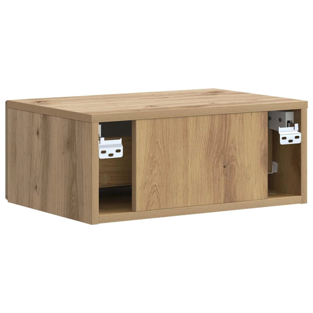 Armadio da Notte 2 pcs Rovere Artigianale 49 x 34,5 x 20 cm 897954