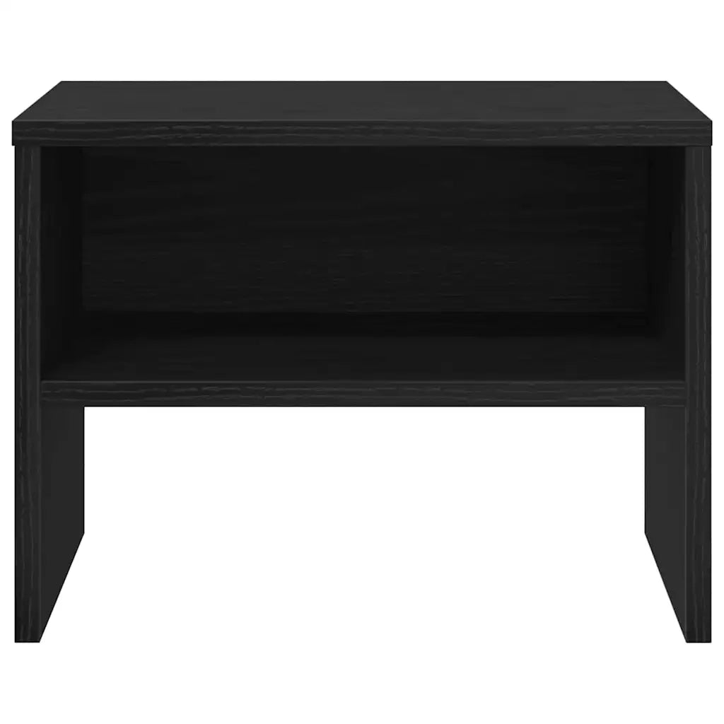 Set di 2 Comodini | Armadio da Notte | Mobiletto da notte Rovere nero 40 x 40 x 30 cm