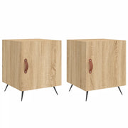 Set di 2 Comodini | Armadio da Notte | Mobiletto da notte Rovere Sonoma 40x40x50 cm in Legno Multistrato