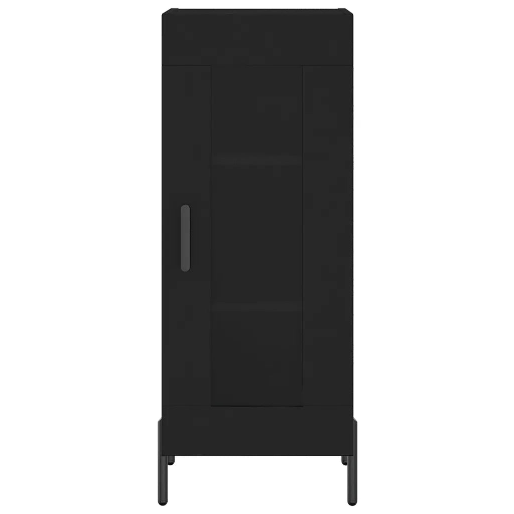 Credenza Nero 34,5x34x90 cm in Legno Multistrato