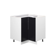 Vicco Mobile ad angolo cucina Nero a righe 80.5 cm senza piano di lavoro