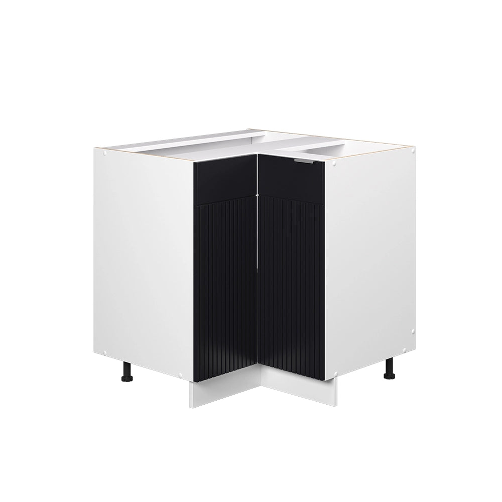 Vicco Mobile ad angolo cucina Nero a righe 80.5 cm senza piano di lavoro