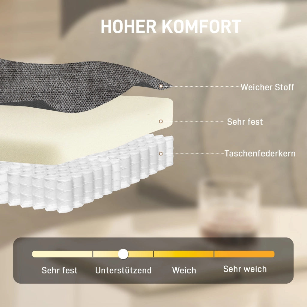 Poltrona girevole imbottita in chenille ¨C Minimal ¨C grigio scuro