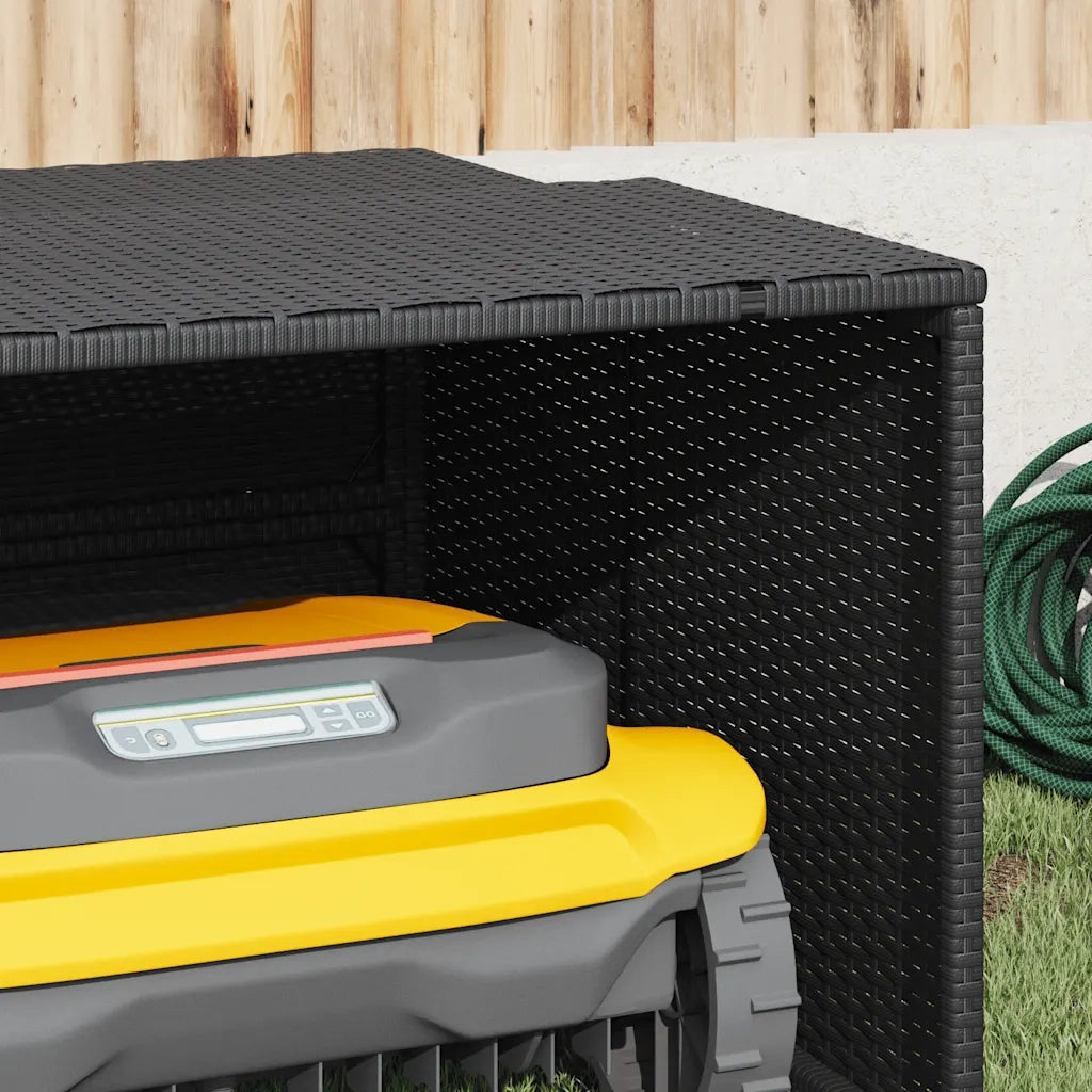 Garage per Robot Tosaerba Nero 86x90x52/57 cm in Polyrattan