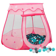 Tenda da gioco per bambini con 250 palline 102 x 102 x 82 cm rosa 02_0005119