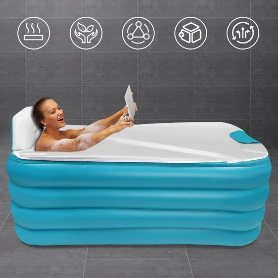 Bagno Multifunzione - Bagno Stazionario - Elettrico - Pompaggio Elettrico - Bagno Idromassaggio - Pieghevole - 164x64x94cm