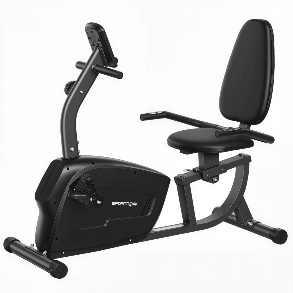 Cyclette Orizzontale Magnetica ¨C Xylo ¨C 8 Livelli Resistenza, Monitor LCD, Nero