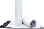 100 Pacchi di Materiale di Sigillatura per Buste da 35x45cm, Waterresistenti e Resistenti all'Umidità, Bianchi