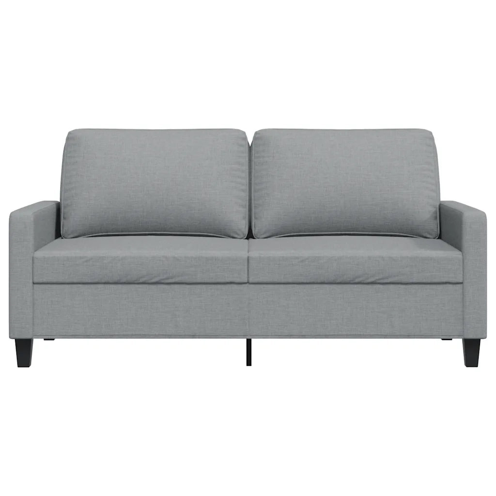 Divano a 2 Posti Grigio Chiaro 140 cm in Tessuto 359163
