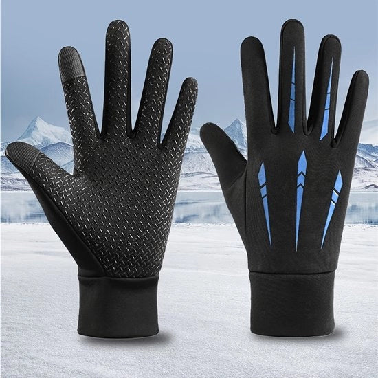 Manopole invernali, guanti caldi, touchscreen, camminare, sciare, andare in bicicletta, snowboard, guanti antiscivolo, misura unica, lunghezza 27 cm