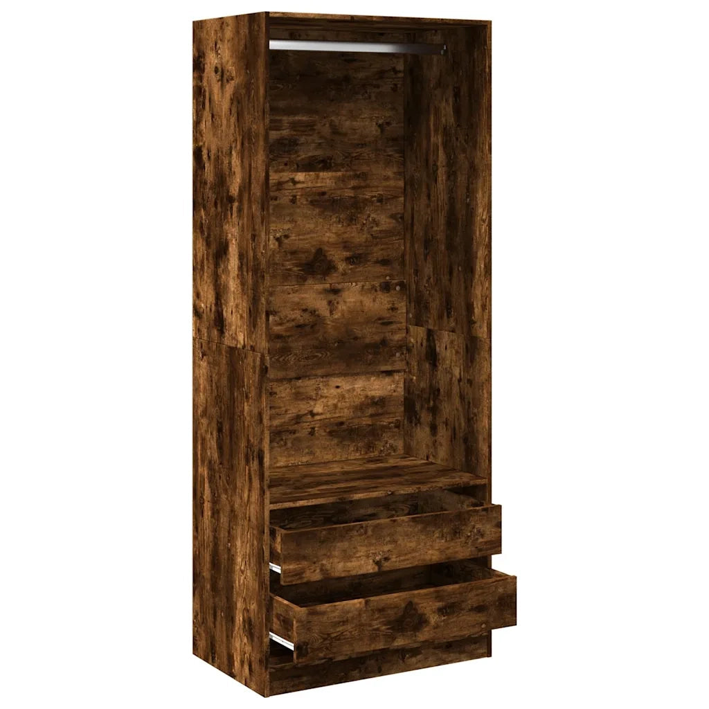 Armadio Rovere Fumo 80x50x200 cm in Legno Multistrato CFW3579446
