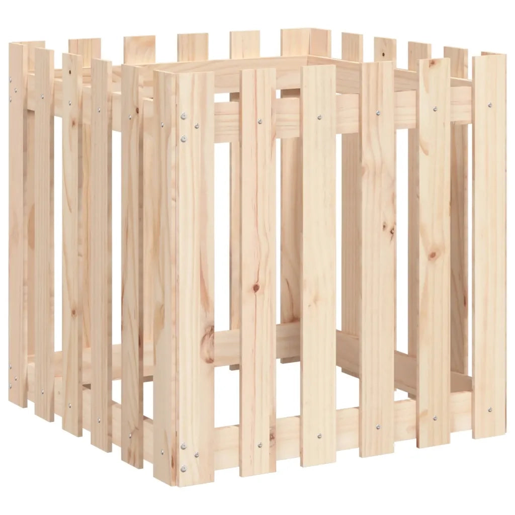 Fioriera Giardino Design a Recinzione 60x60x60 cm Massello Pinocod mxl 107570