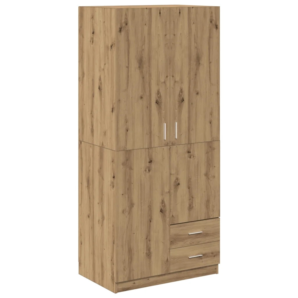 Armadio Rovere Artigianale 80x52x180 cm in Legno Multistrato CFW2383026
