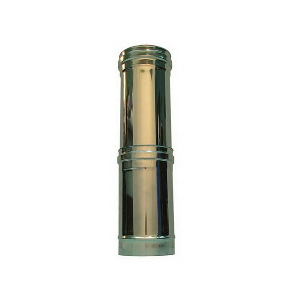 Elemento telescopico canna fumaria DN 100 tubo acciaio inox 316