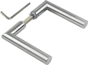 Ferratura in alluminio lucidato / ferratura WC - set per bagno | fermi porta per porta toilette/camera da bagno in alluminio | finitura cromata ferratura completa