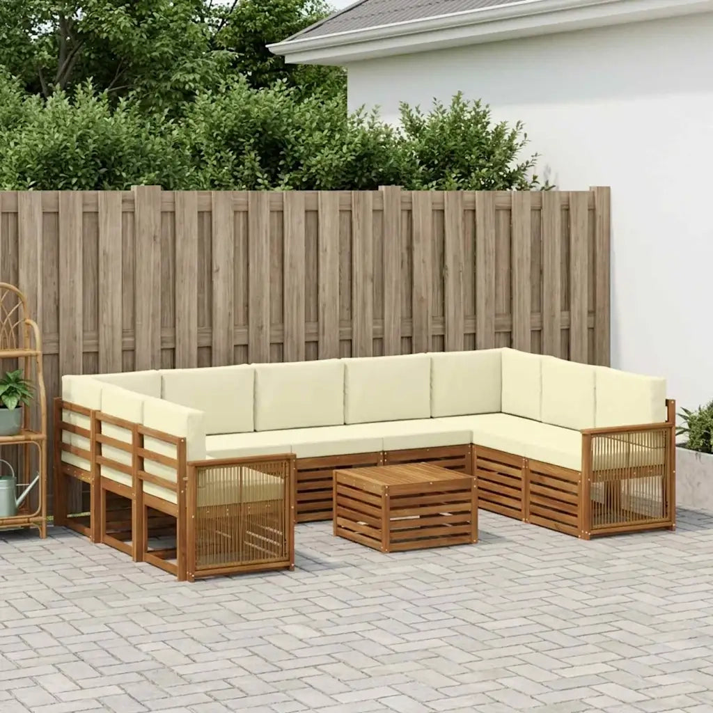 Set divani Legno di Acacia Massello 3384866