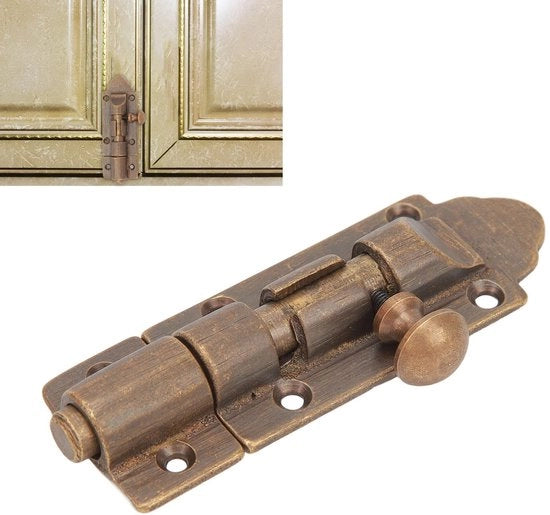 Blocco Schermo Porta Interna - Sicurezza - Chiusura Porta - Blocco - Messing - Facile da Installare - Adatto per Bambini