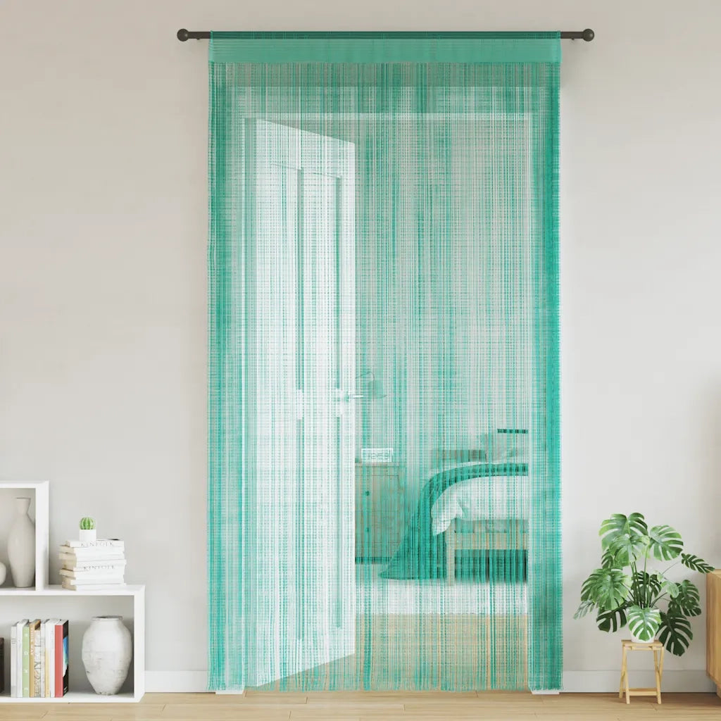 vidaXL Tende a Filo 2 pz Turchese 100x250 cm