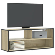 vidaXL Mobile TV Rovere Sonoma 100x31x39,5cm Legno Multistrato Metallo