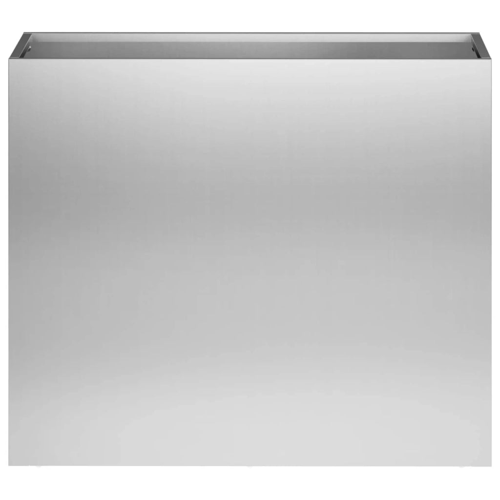 Vaso da giardino Argento 50 x 20 x 40 cm Acciaio zincato 8005452