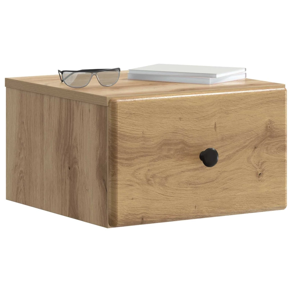 Mobiletto da notte a muro Rovere Artigianale 34,5 x 33 x 20 cm 899123