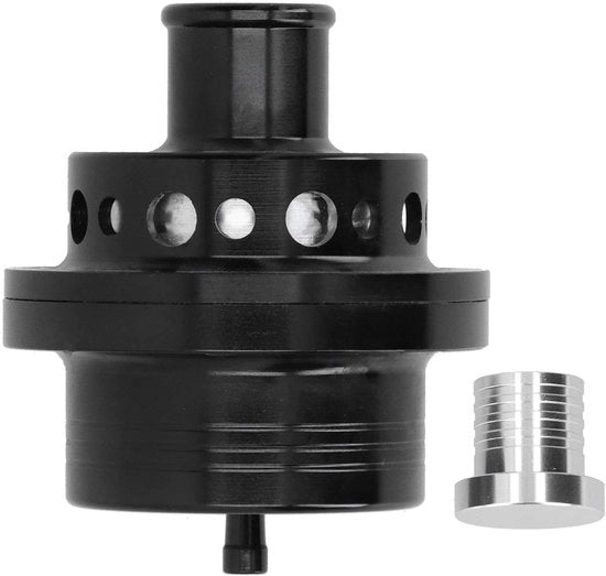 Valvola di scarico turbina a soffio a getto universale - Alluminio - Nero - Ventilatore di turbo - Adatto per Focus RS MK1 e Escort Cosworth