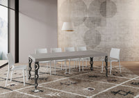 Tavolo Allungabile 120/380x90 cm Karamay Premium Cashmere Gambe Antracite