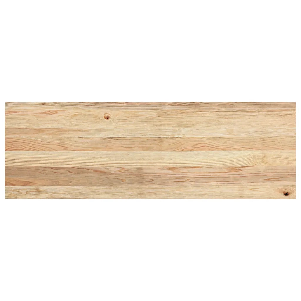 Davanzali 2 pz Non Trattati 120x40x2cm Legno Massello di Rovere 4009122