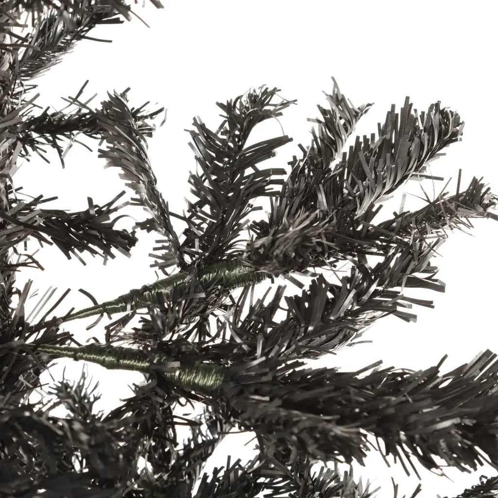 Albero di Natale Sottile Nero 210 cm 329220