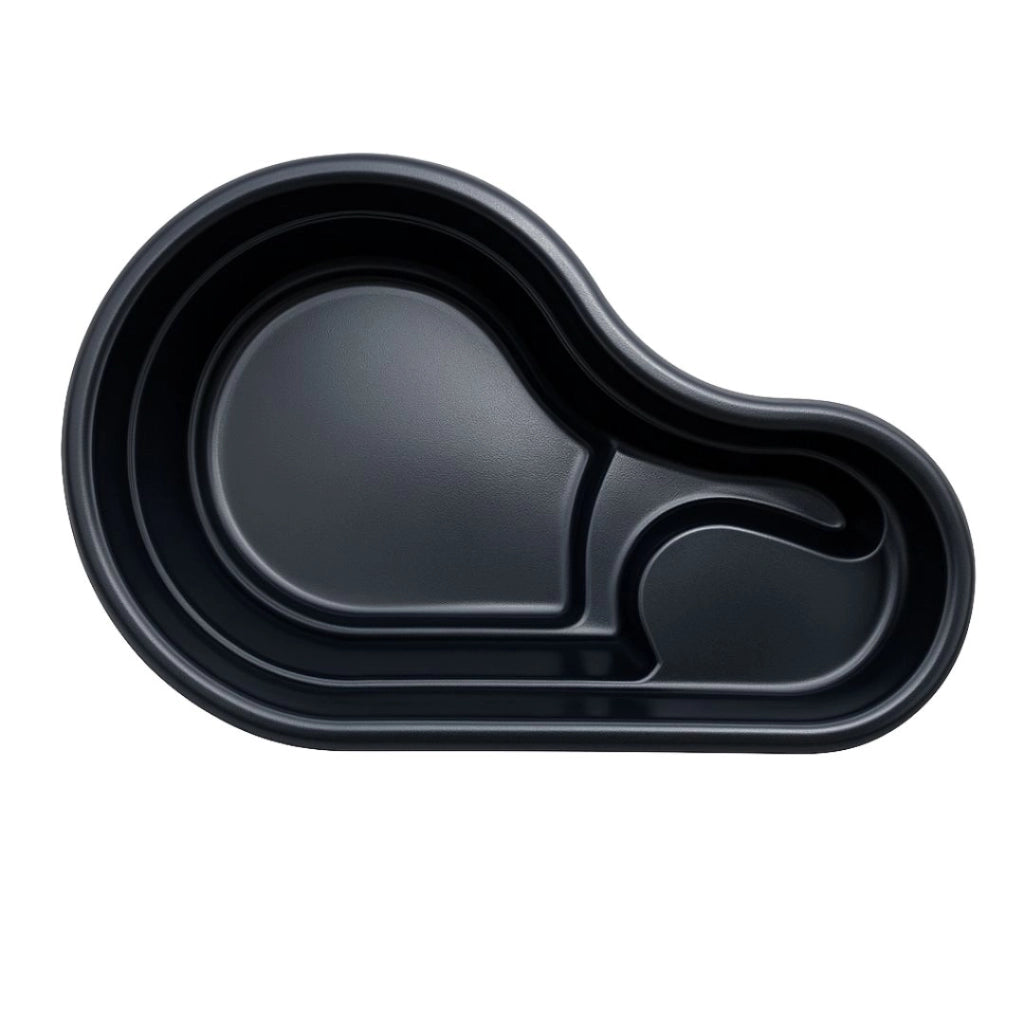 Laghetto da giardino fusine nero litri 150 dimensioni cm 113x74x h 45