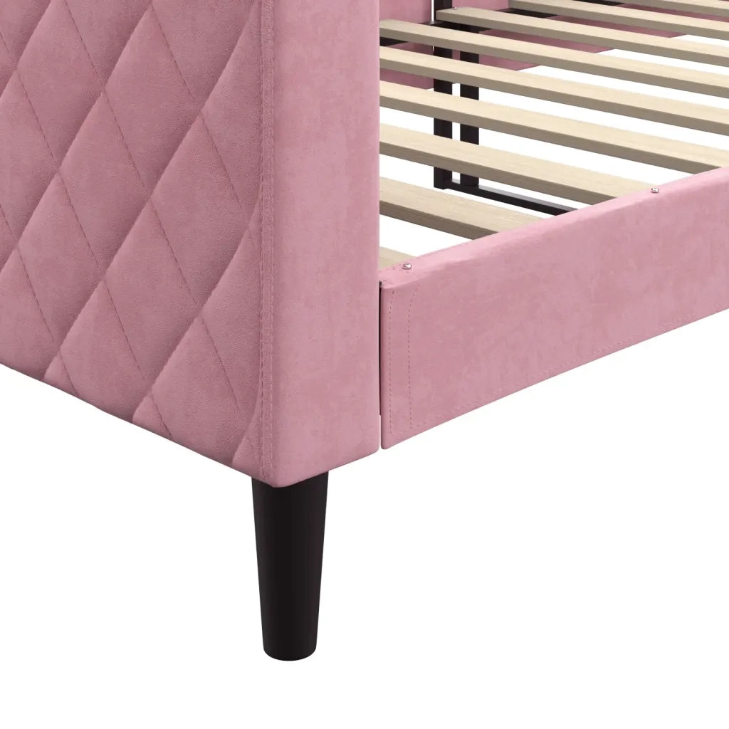 Letto da Giorno Rosa 80x200 cm in Velluto 354240