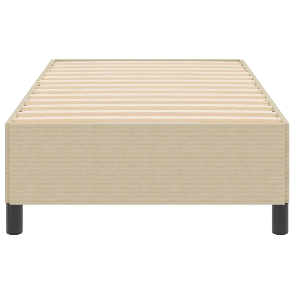 Letto a molle Grigio Verde 90 x 200 cm Tessuto in Cords 42006951