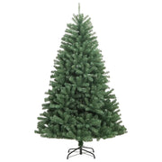 Albero di Natale | Decorazioni natalizie Artificiale Incernierato con Base Verde 210 cm