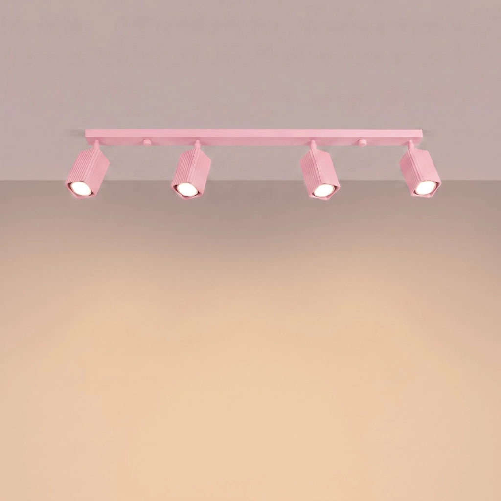 Plafoniera RAYO 4L rosa