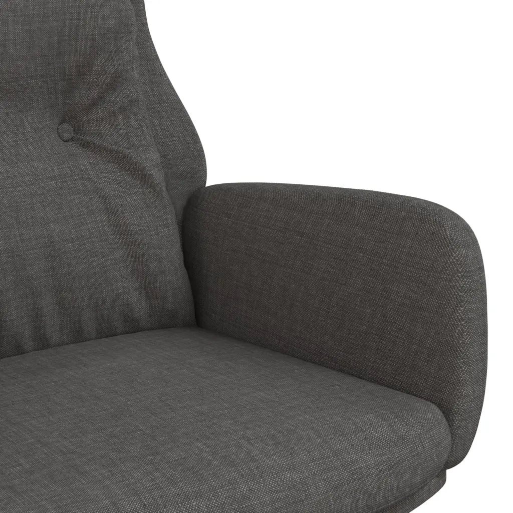 Sedia Relax Grigio Scuro in Tessuto 341291