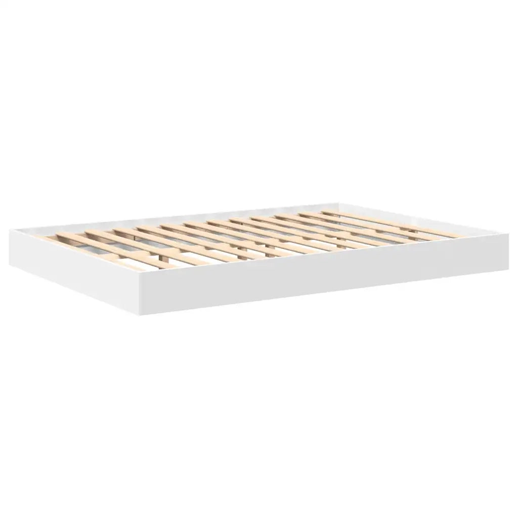 Letto Libreria Bianco 160 x 200 cm Legno multistrato 3335739