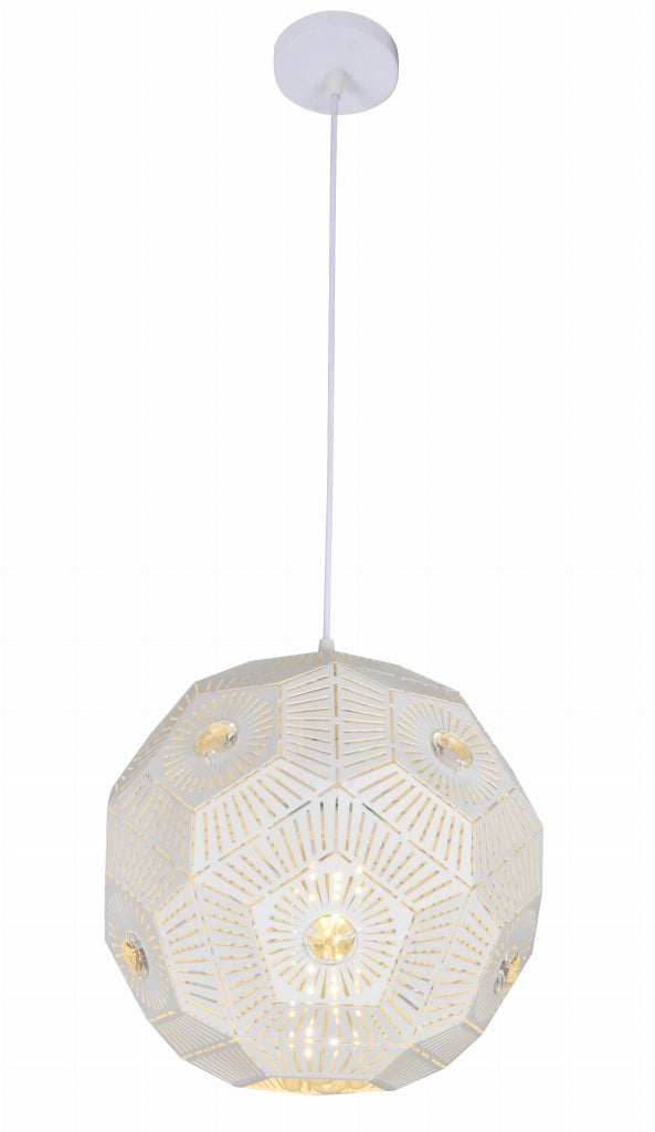 Lampada a sospensione Candellux Euphoria bianca Ø30 E27