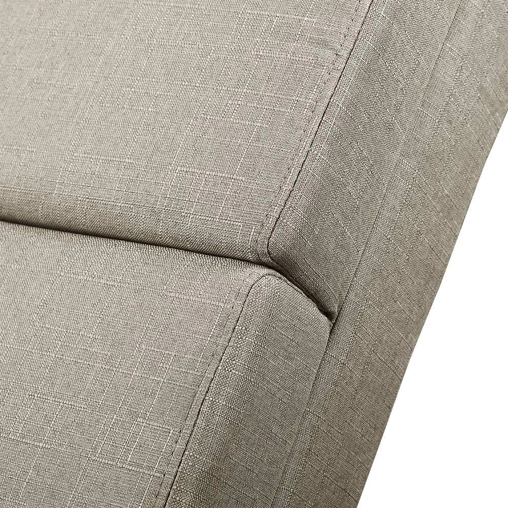 ® Poltrona Chaise Longue 186x89x55 cm Lettino Sdraio Ergonomico in Tessuto Imbottito Portata 180 kg Soggiorno Ufficio Interno Reclinabile Lettura