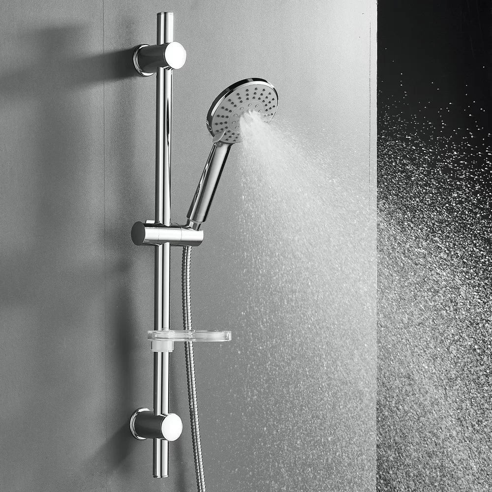 Saliscendi Mirto cromo asta con 2 supporti regolabili