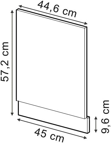 Pannello frontale R-Line, Rosso lucido, 45 cm, PL Marmo, per la libera combinazione all'interno di sistemi cucina modulari