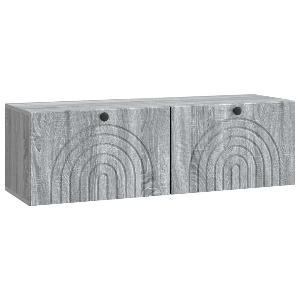 Mobile Porta TV da Muro Grigio Sonoma 98 x 31 x 30 cm